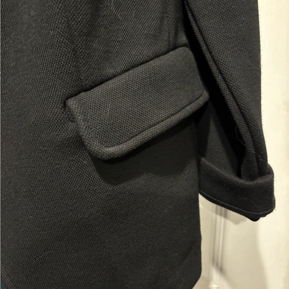 Banana Republic black mandarin collar soft knit blazer jacket new w tags. FALL - Picture 4 of 10